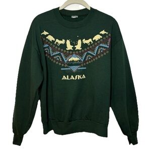 Vintage Green Alaska Sweatshirt